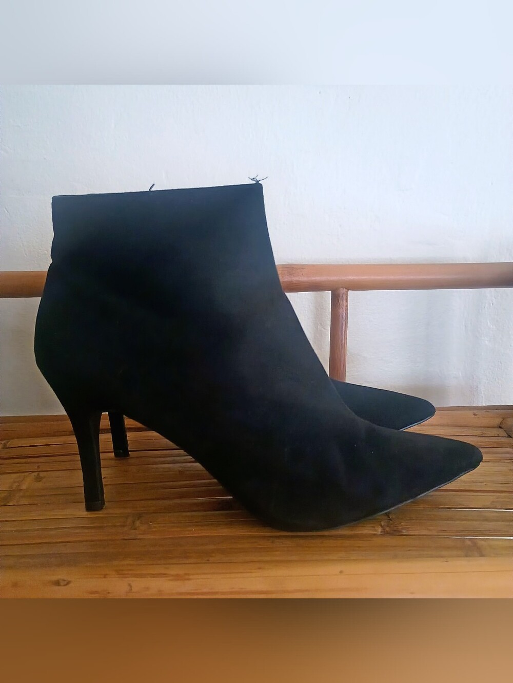 Forever 21 Black Pointed Toe Stiletto Ankle Boots